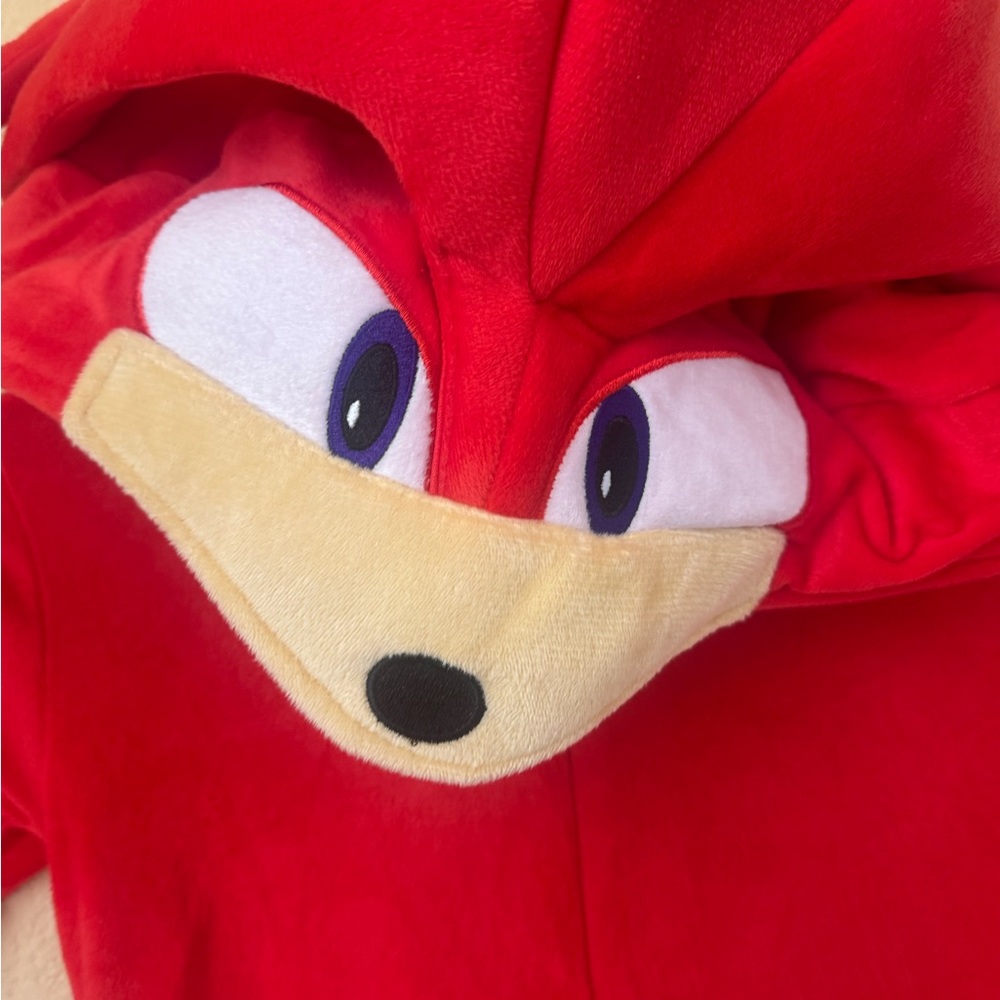 Spirit Halloween Sonic the Hedgehog Kids Knuckles Union Suit Costume Size XS - Picture 2 of 6